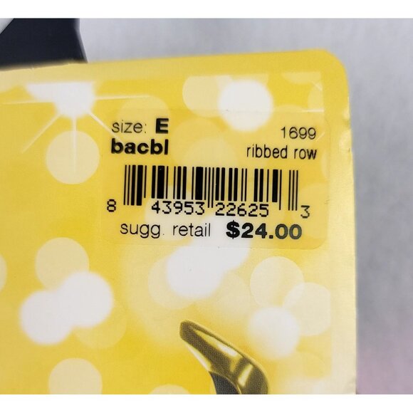 Star 1699 By Spanx Center Stage Patterned Shaping Tights Ribbed Row Size E Black - Picture 2 of 4